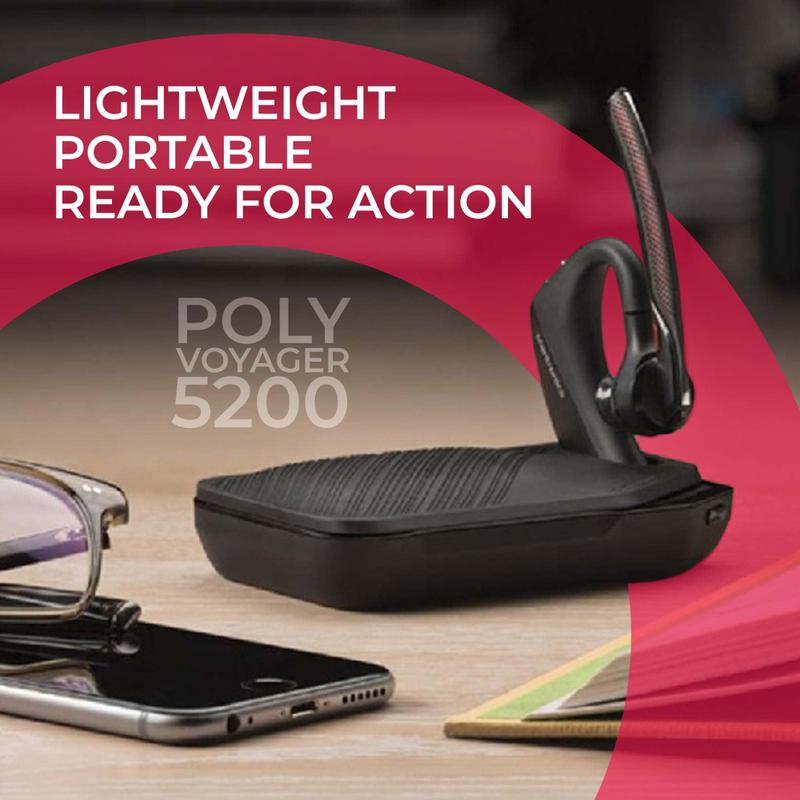 Fone de ouvido Bluetooth Plantronics Poly Voyager 5200 UC - Global